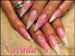 pose d´ongles acrylique stillettos